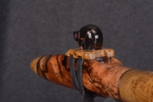 Mun Ebony Burl Native American Flute, Minor, Low E-4, #T7G (2)